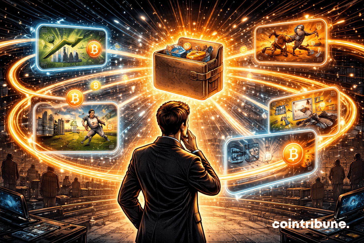 Un trader observe des événements relatifs aux marchés de prédiction via l’interface de Binance.