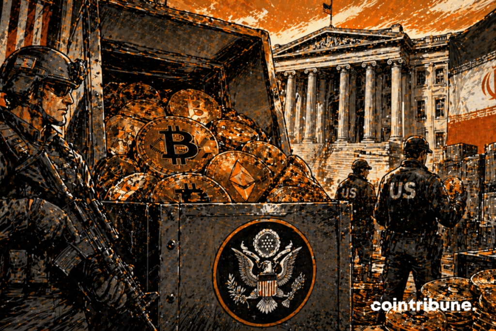 Une saisie de cryptos par des agents des États-Unis.