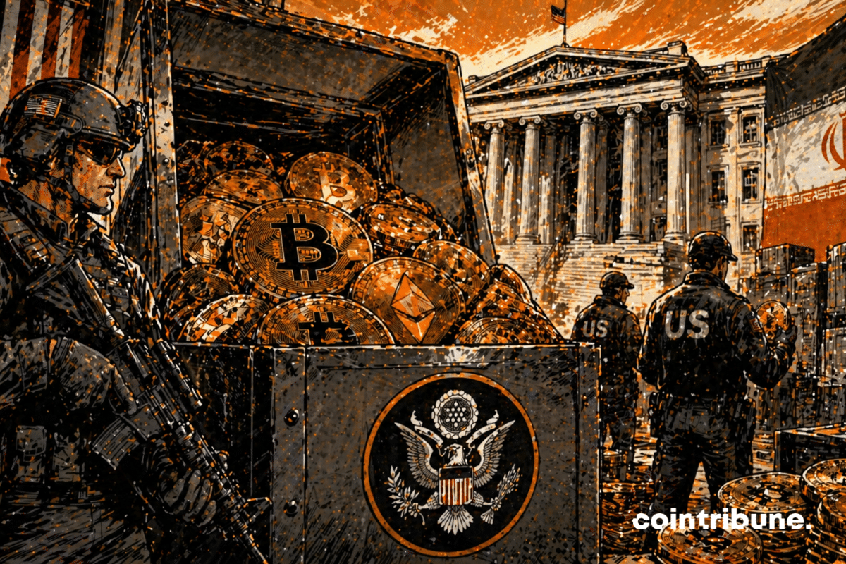 Une saisie de cryptos par des agents des États-Unis.