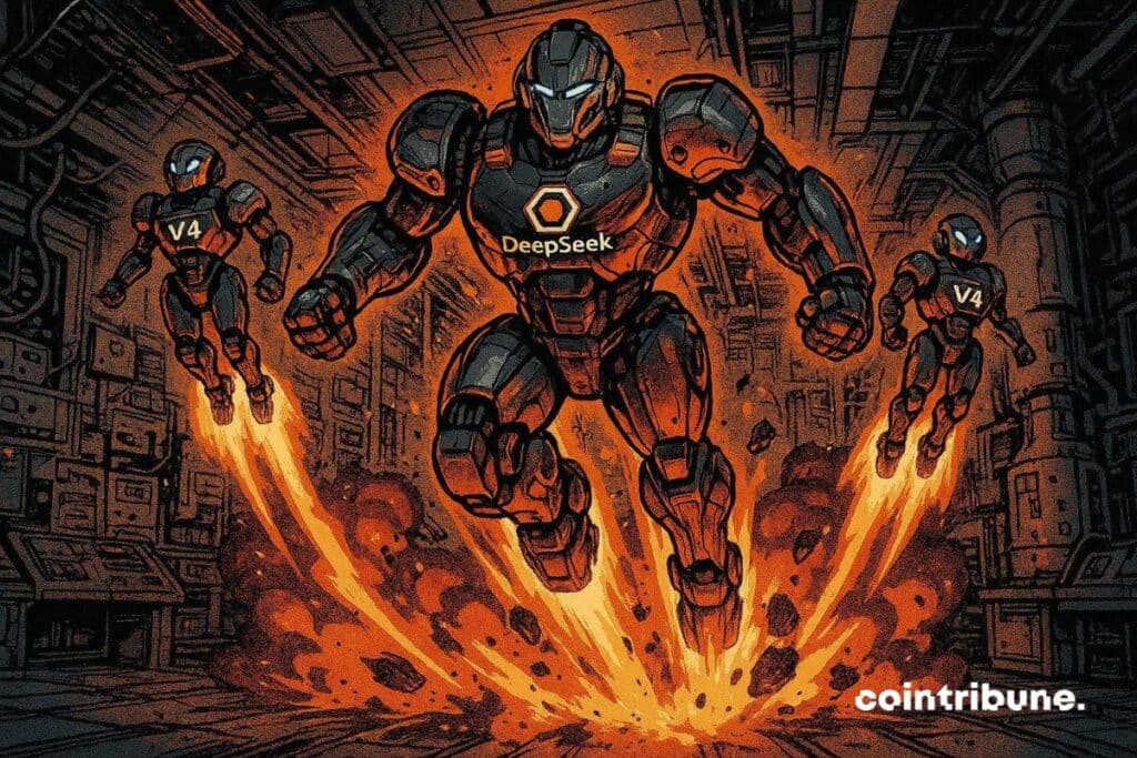DeepSeek qui propulse ses modèles IA V4, optimisés par Huawei.