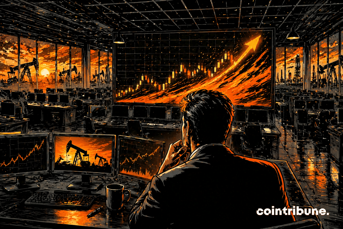 A trader is analyzing oil prices.