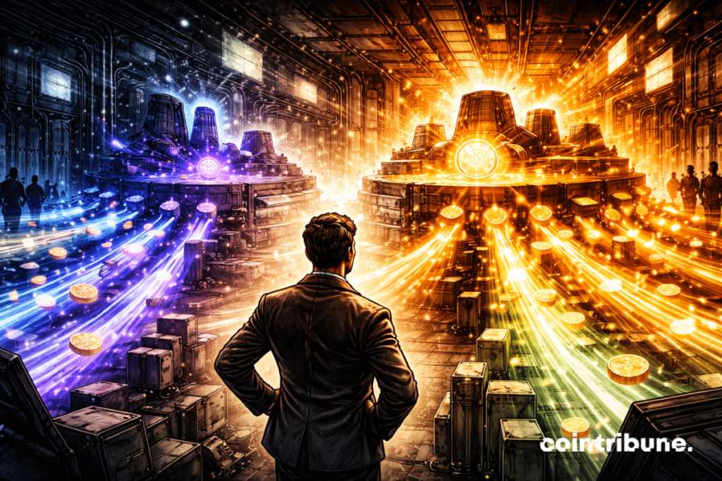 Une constellation liée à Solana déverse plus de flux monétaires vers la ville, tandis qu’une autre liée à Ethereum reste active, mais moins puissante.