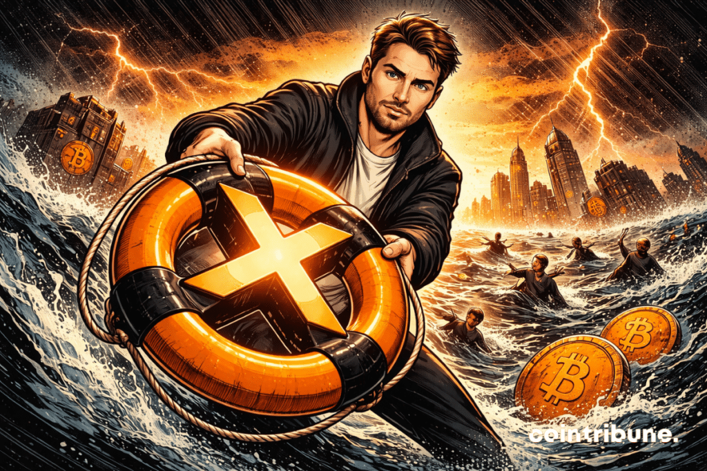 Nikita Bier extiende una boya naranja de X en un mar cripto agitado.