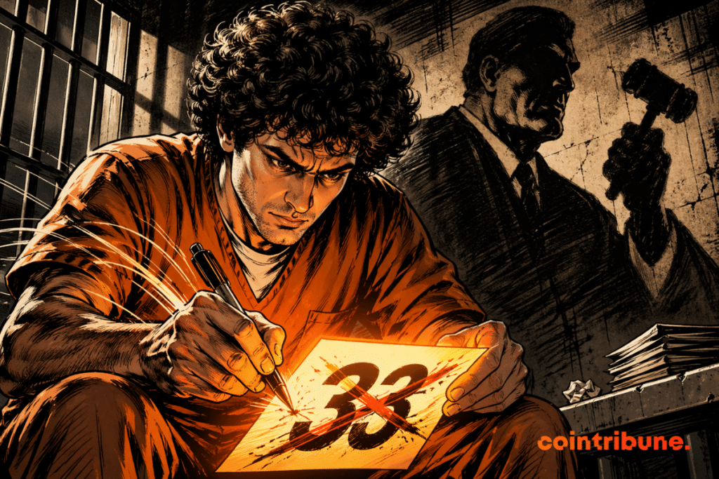 Un prisionero cripto decidido tacha el 33 bajo la sombra amenazante de un juez