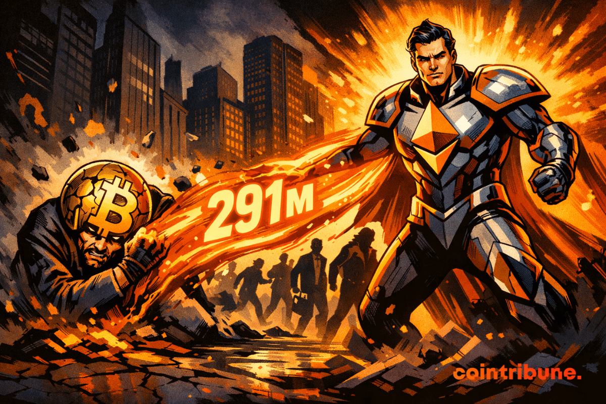 Ethereum surges, Bitcoin collapses, financial flows shift massively