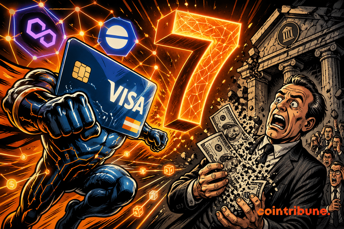 Explosive showdown: Visa propels stablecoins against panicked banks