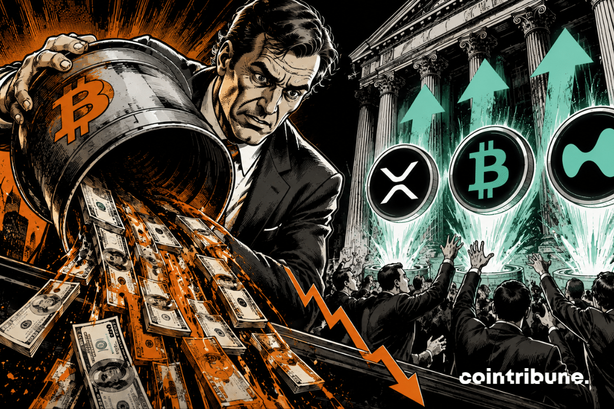 Capital is leaving Bitcoin ETFs on a Wall Street street.