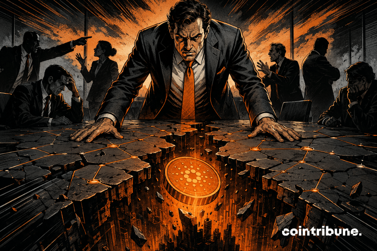 Cardano sous pression face à une crise de financement interne.