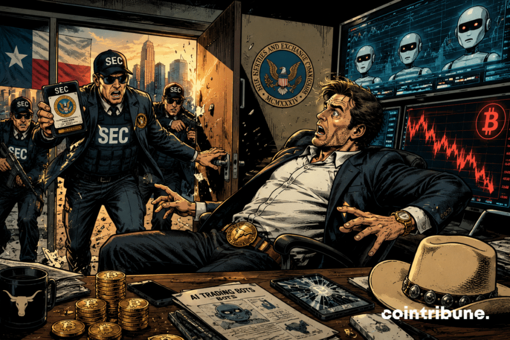 SEC agents storm a Texas office as a panicked trader watches his crypto empire come crashing down
