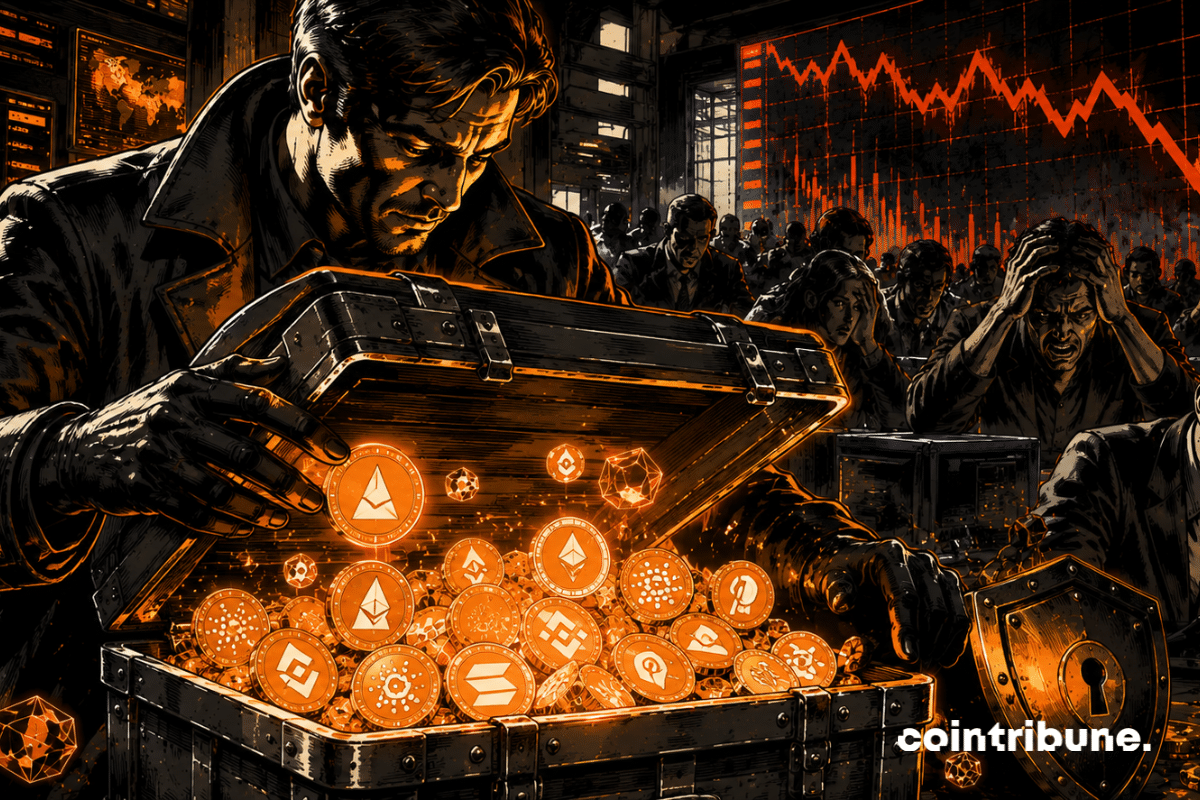 Investisseur accumule discrètement des altcoins lumineux tandis que le marché plonge dans le pessimisme généralisé.