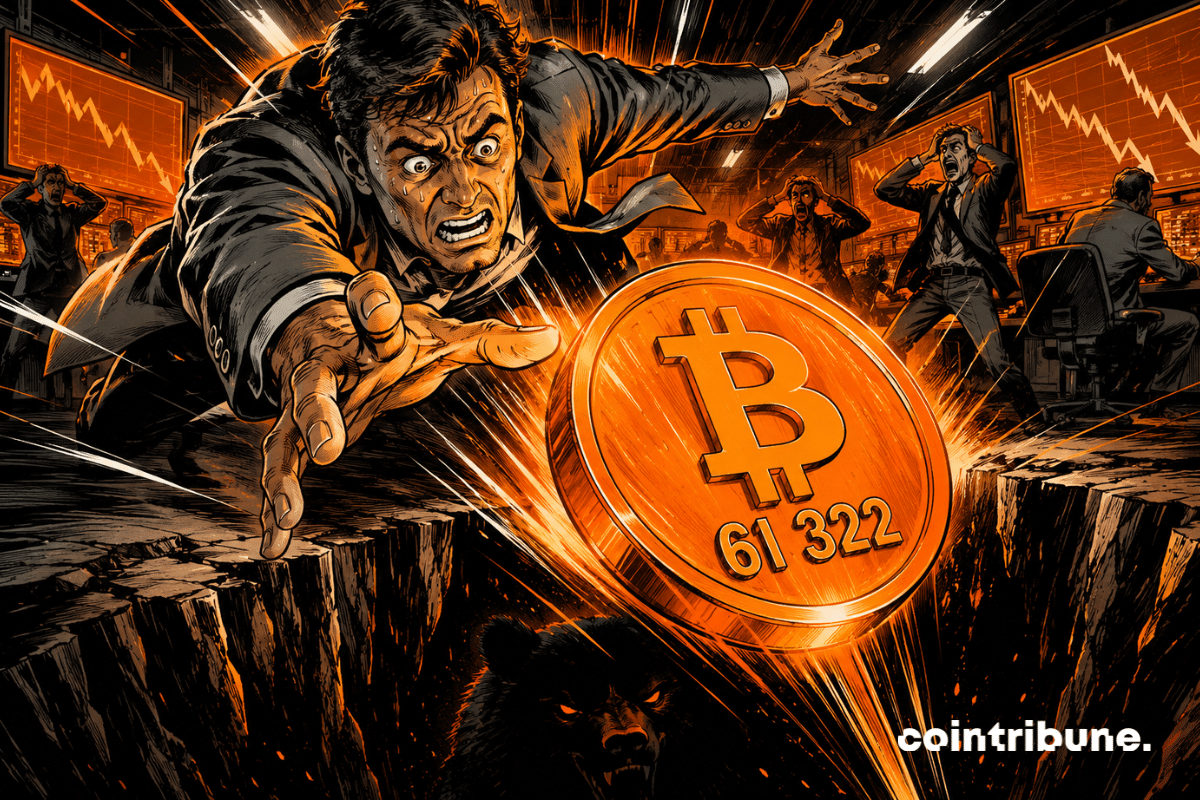 Bitcoin chute à 61 322 $ : Le marché replonge à son plus bas niveau depuis février