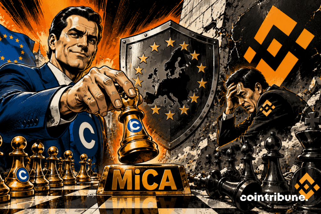 L'affrontement financier : MiCA contre Binance alors que Coinbase accélère son implantation en Europe.