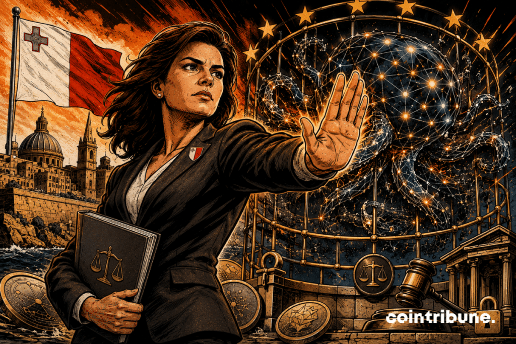 A Maltese regulator blocks a decentralized crypto network trapped within a European legal framework.