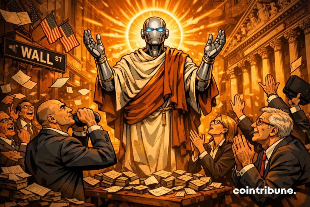Claude Mythos AI from Anthropic as savior in front of institutional investors.