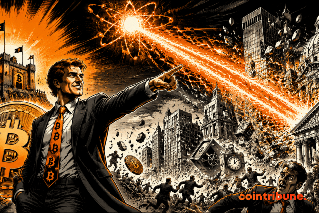 Un rayon quantique frappe les banques en plein chaos, tandis que Bitcoin demeure solide face à la menace technologique.