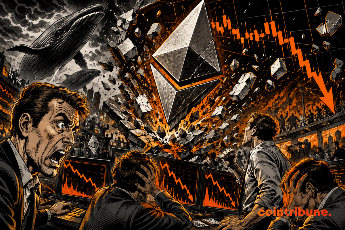 Crypto traders panic as Ethereum suffers a brutal collapse
