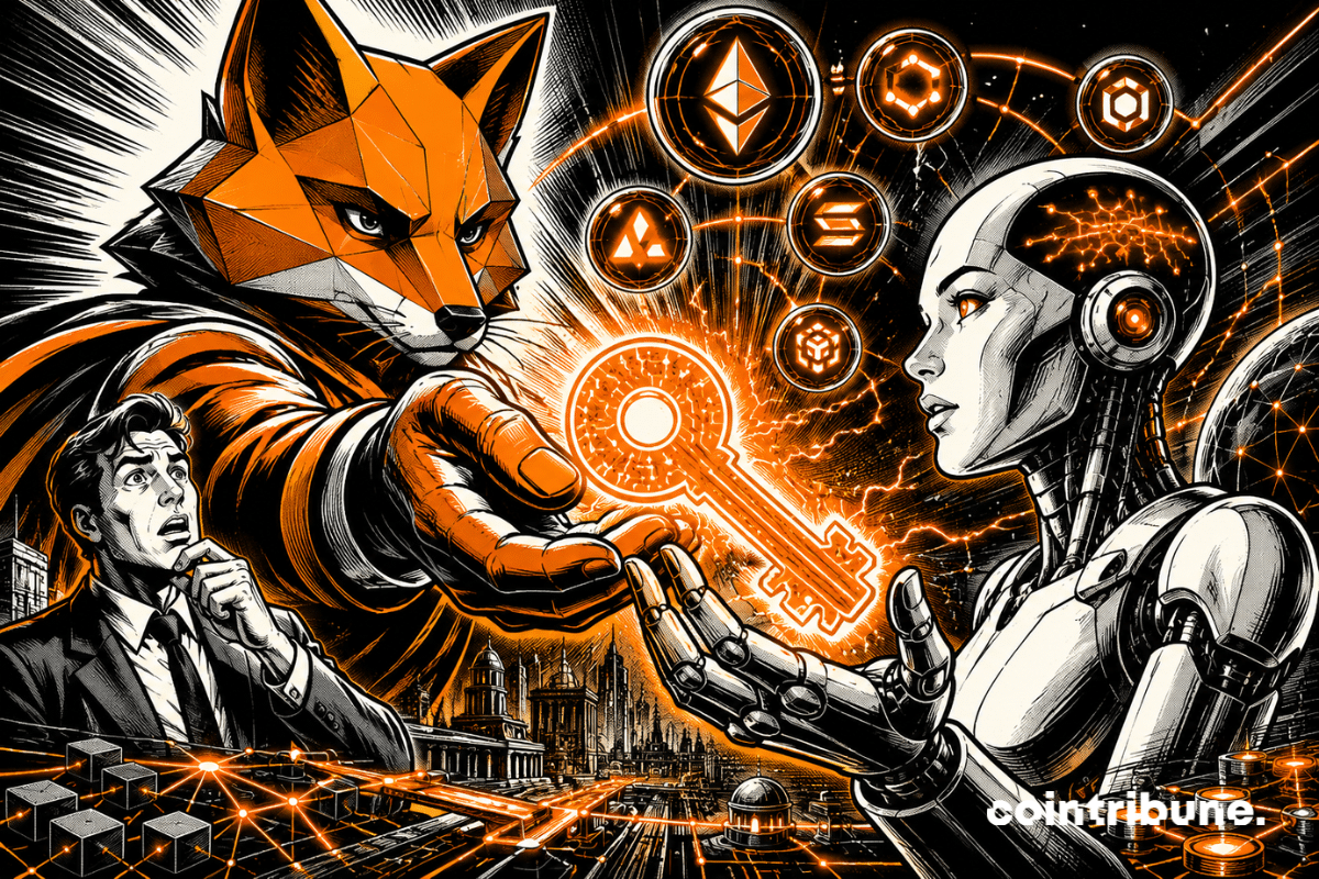 MetaMask transmits a crypto key to an AI