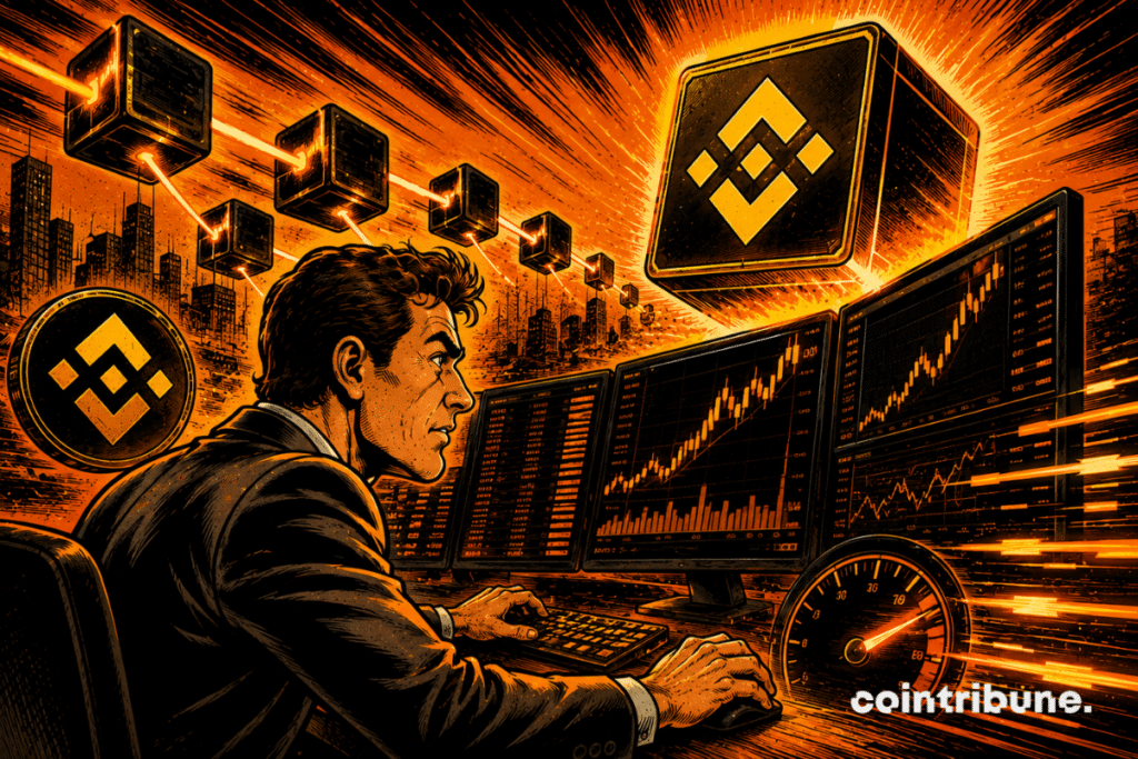 Un investisseur crypto effectue des transactions à grande vitesse grâce à la nouvelle couche 1 de BNB Chain.