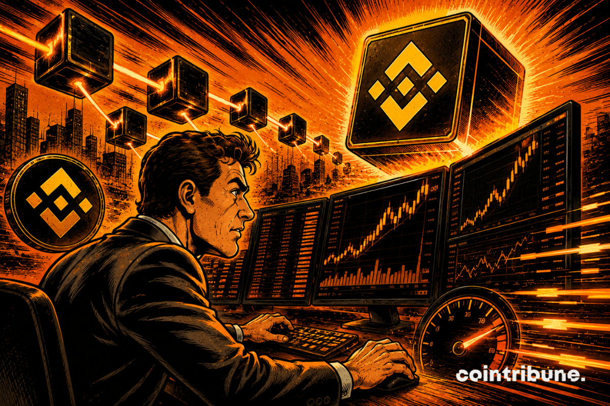 Un investisseur crypto effectue des transactions à grande vitesse grâce à la nouvelle couche 1 de BNB Chain.