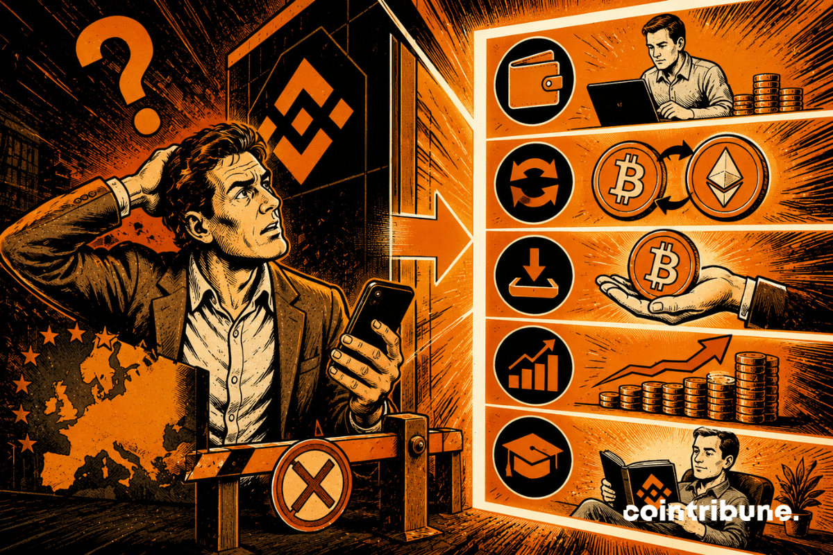 Le dilemme des investisseurs crypto en Europe face aux limitations de Binance à cause de l’entrée en vigueur de MiCA.