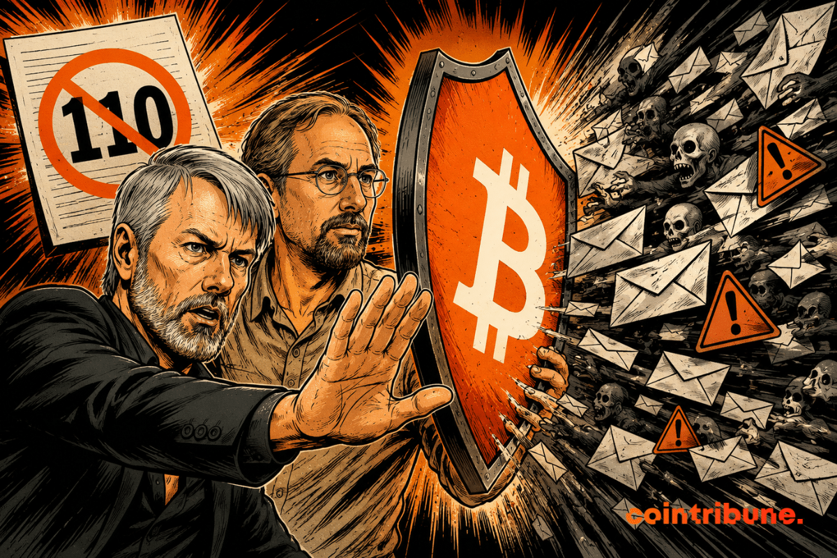 Michael Saylor and Adam Back defend Bitcoin amid the debate over BIP-110 and transactions considered network spam.