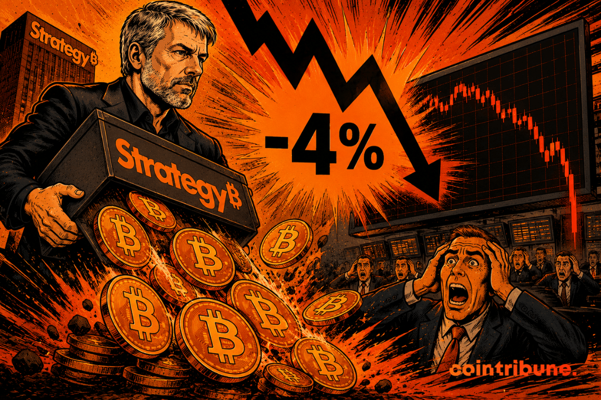 Michael Saylor from Strategy sells Bitcoins, triggering a correction in the crypto's price.