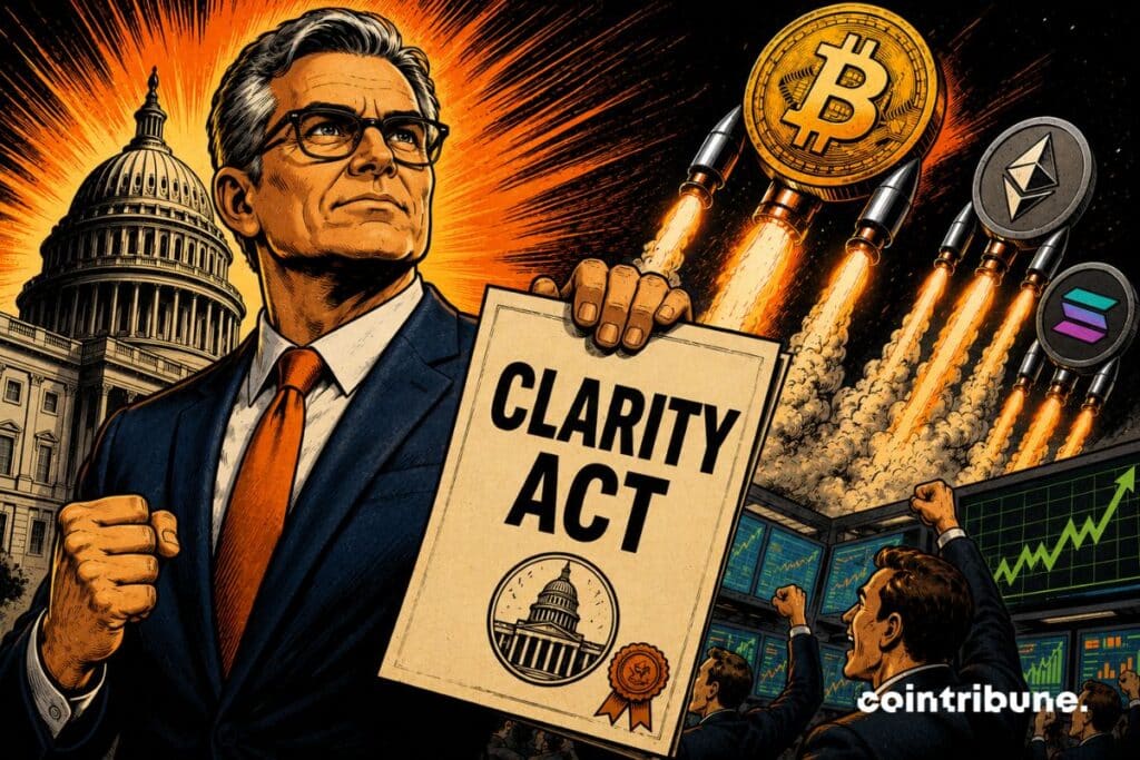 Charles Schwab, who sees the Clarity Act as a catalyst, and the Senate are at odds over the bill that could revolutionize crypto.