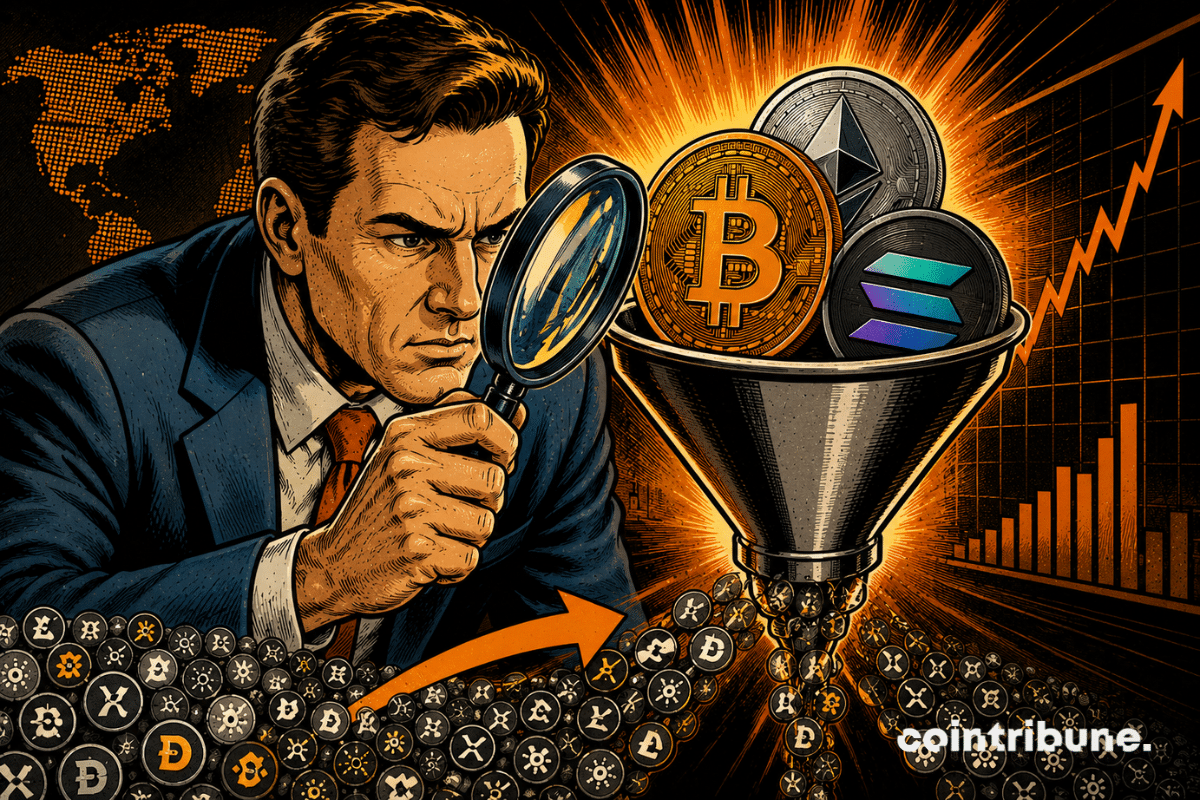 Un analyste de ARK observe à la loupe le marché crypto.