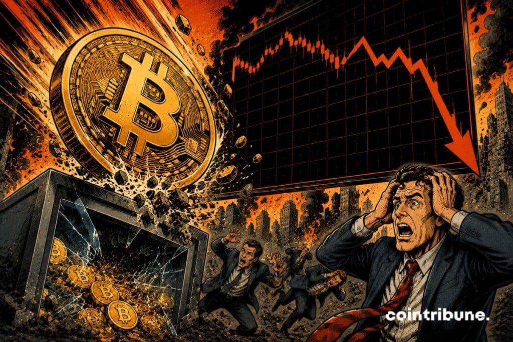 Sorties massives d’argent des ETF Bitcoin.
