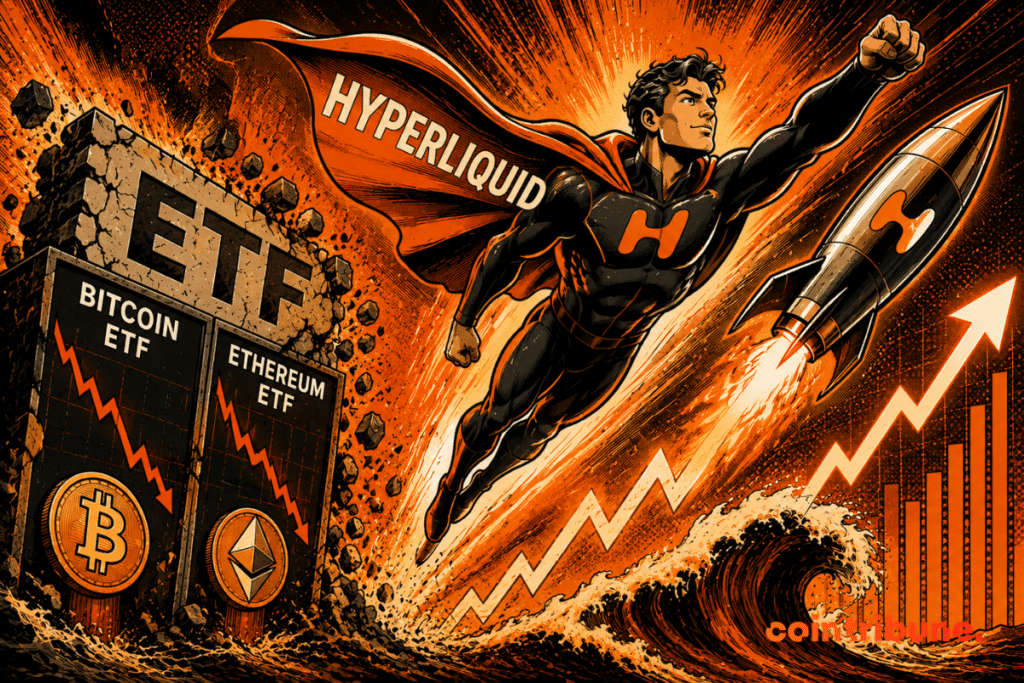 A Hyperliquid superhero takes flight.