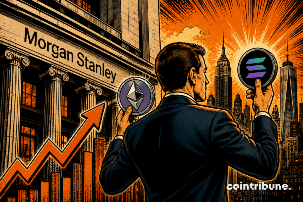 A Morgan Stanley manager offers Ethereum and Solana ETPs to clients.