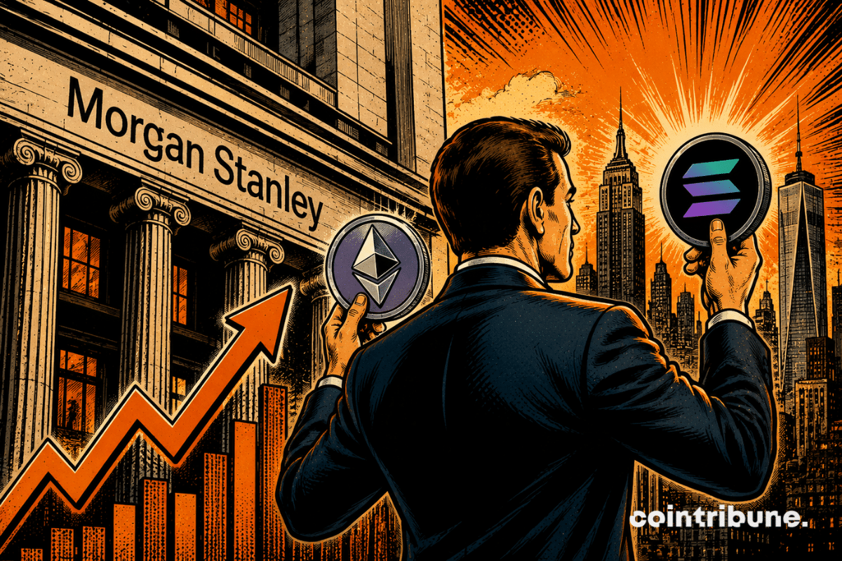A Morgan Stanley manager offers Ethereum and Solana ETPs to clients.