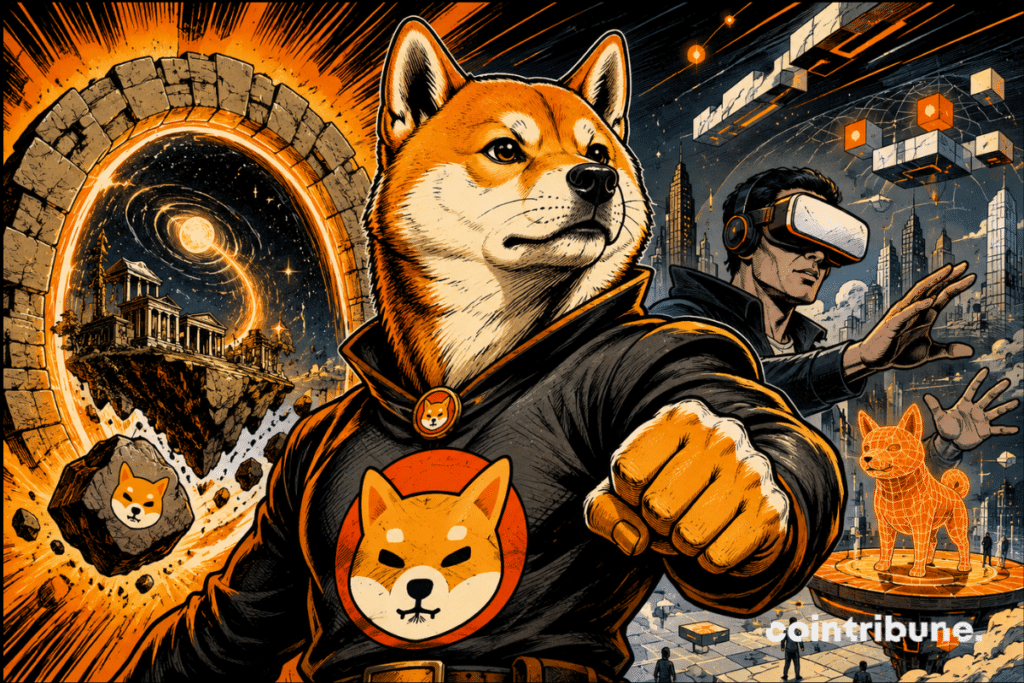 Illustration of Shiba Inu featuring Shiba Eternity and the Shiba Inu Metaverse, highlighting the return of the Web3 projects within the SHIB ecosystem.