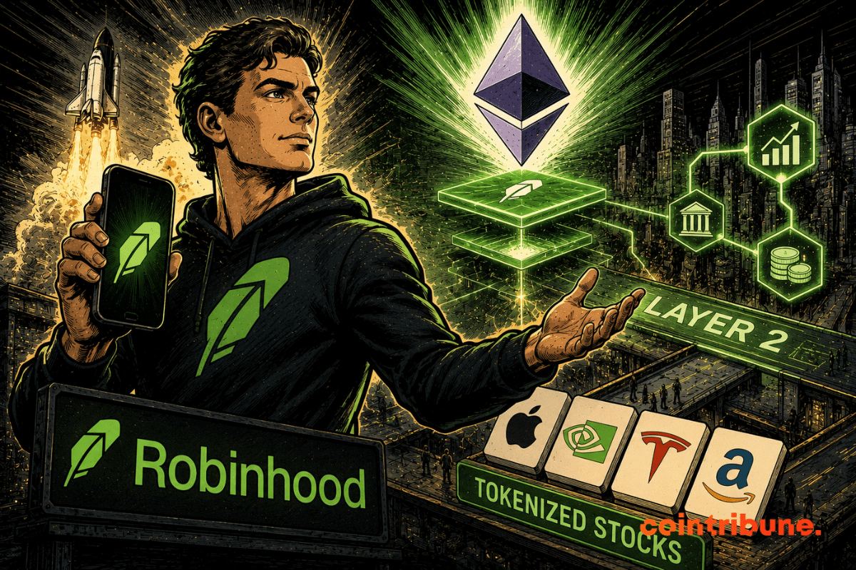 Robinhood lance une nouvelle plateforme, reliant Ethereum et actions tokenisées, dans une vision ambitieuse de finance numérique accessible et moderne.