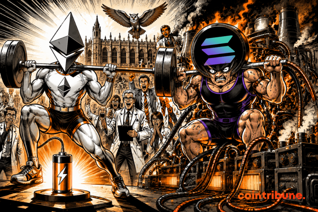 Ethereum lifts effortlessly while Solana struggles despite a massive power supply