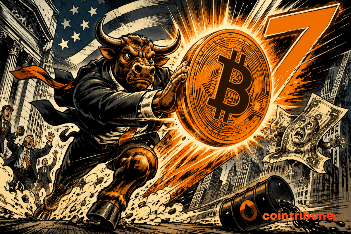 Bull propels Bitcoin as the dollar and oil decline
