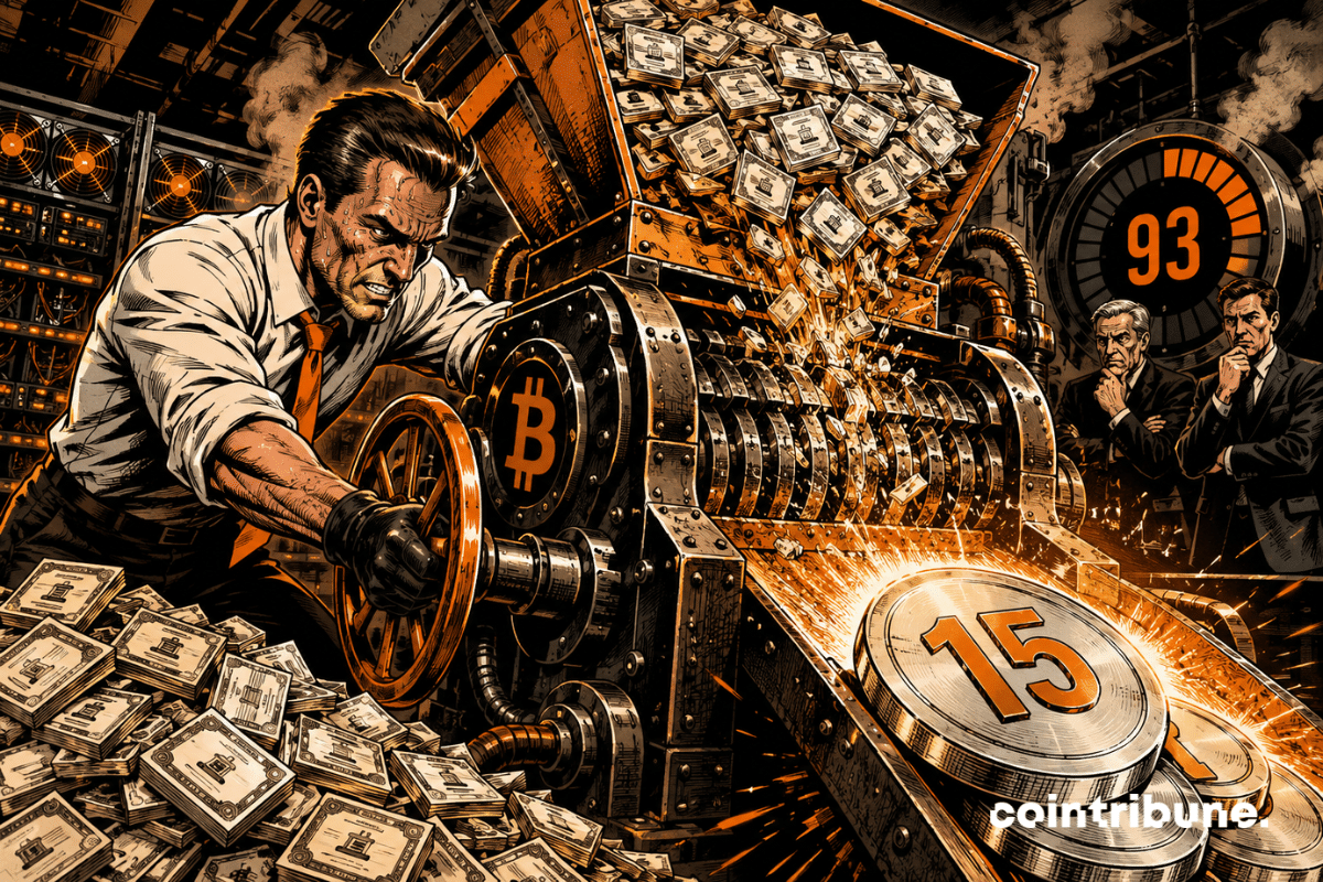A crypto crusher compresses shares in an attempt to save the company