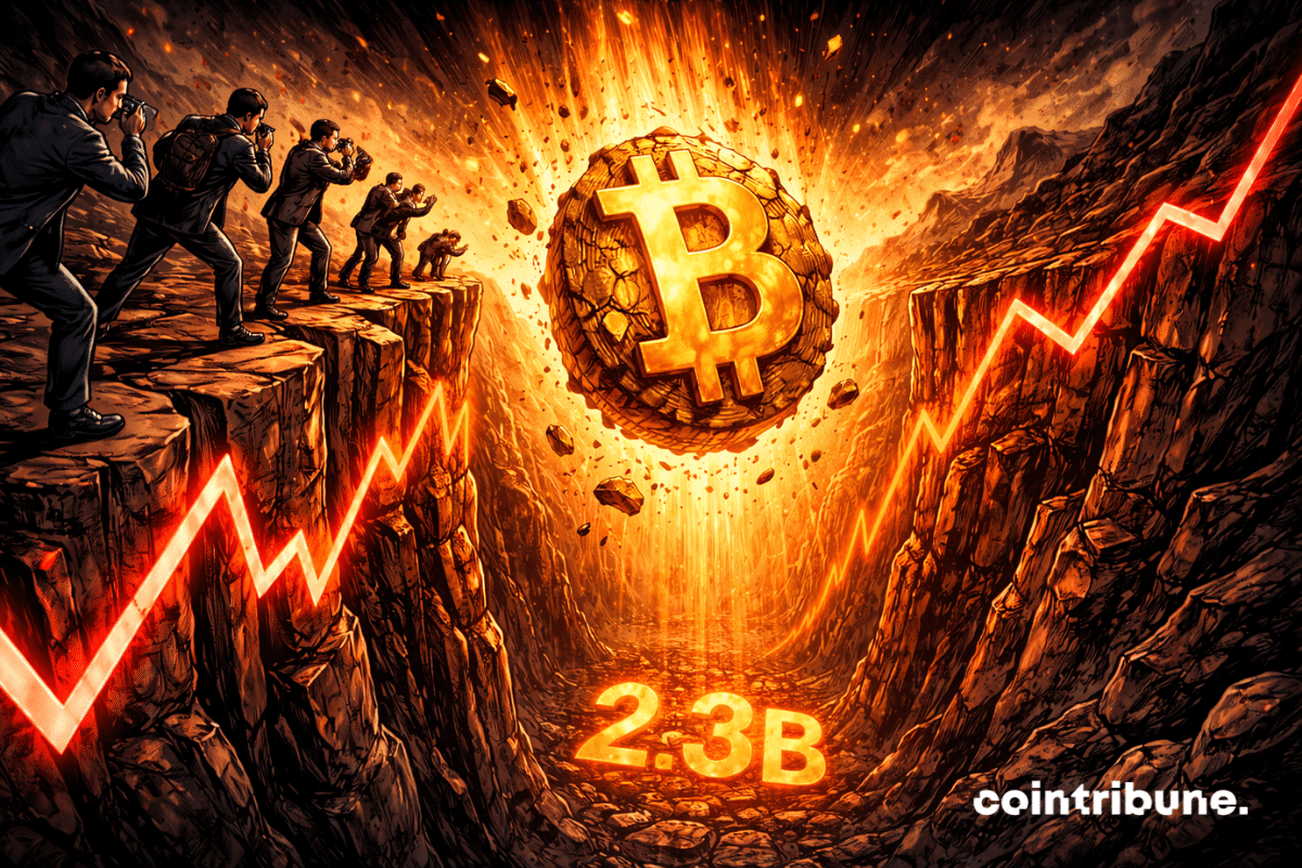 Des investisseurs observent la capitulation du Bitcoin.