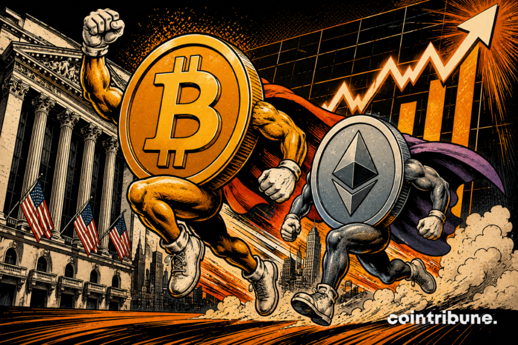 Une ruée héroïque du Bitcoin et de l’Ethereum.