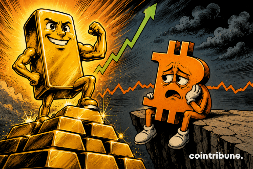 L'or atteint un nouveau sommet. Le Bitcoin patine.