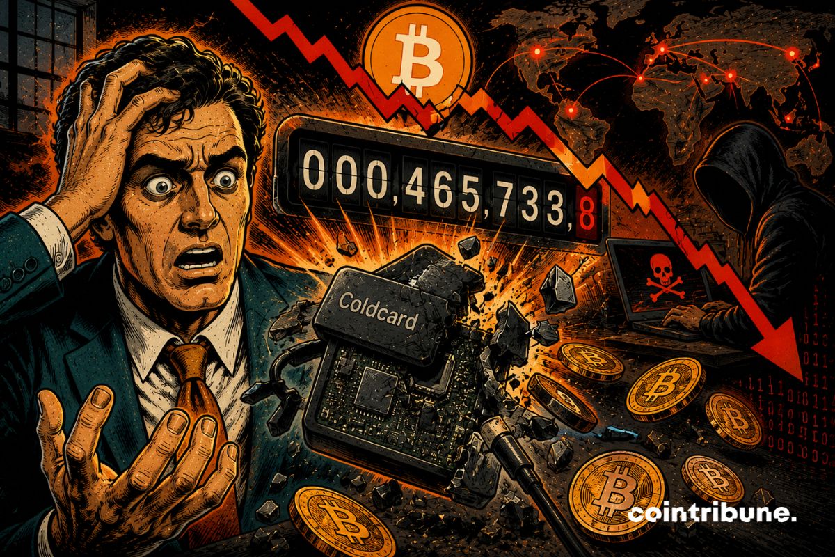 De 70 à 114 millions $ de bitcoin volés en une journée : Coldcard continue de faire des victimes, une 4e vague vient d'être détectée.
