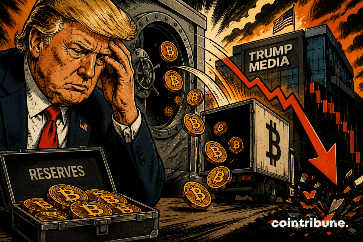 Trump observe avec désarroi la diminution de ses réserves de Bitcoins.