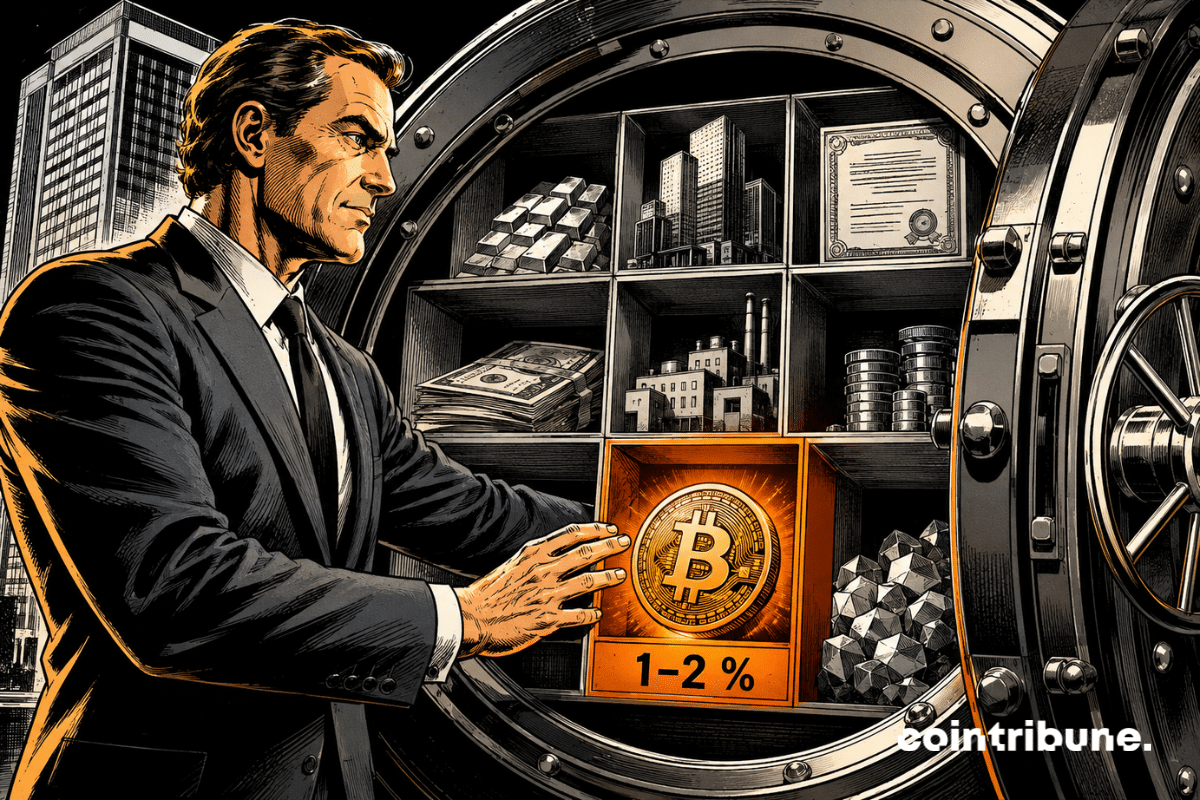 Bitcoin: BlackRock maintains its 1 to 2% allocation despite the drop