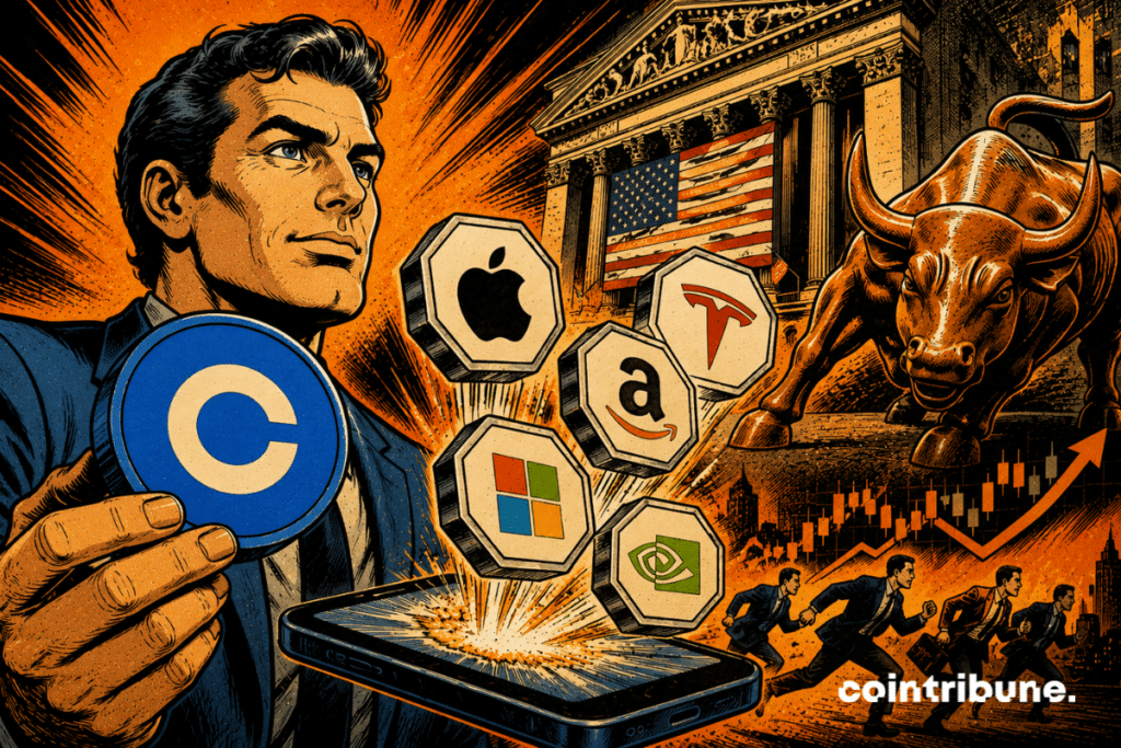 As ações tokenizadas estão disparando na Coinbase.