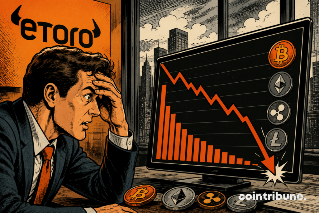 An executive from the eToro platform discovers the critical results of the crypto division.