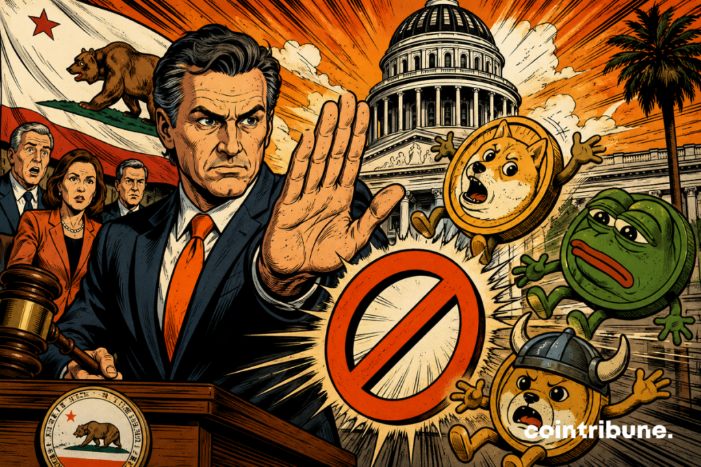 California Senate adopts a bill to ban public officials from issuing memecoins.