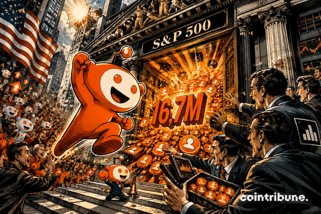 Reddit enters the S&P 500 as 16.7 million shares symbolize the wave of buying.