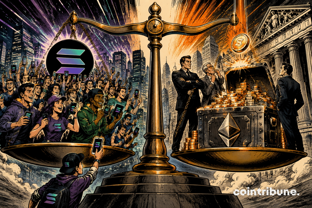 Tokenisation : Solana séduit davantage d’utilisateurs, Ethereum concentre les capitaux
