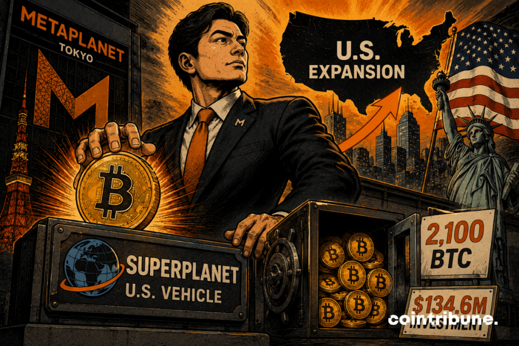 Metaplanet renforce son expansion américaine avec Superplanet, transférant massivement des bitcoins pour accélérer sa stratégie d’accumulation aux États-Unis durablement.