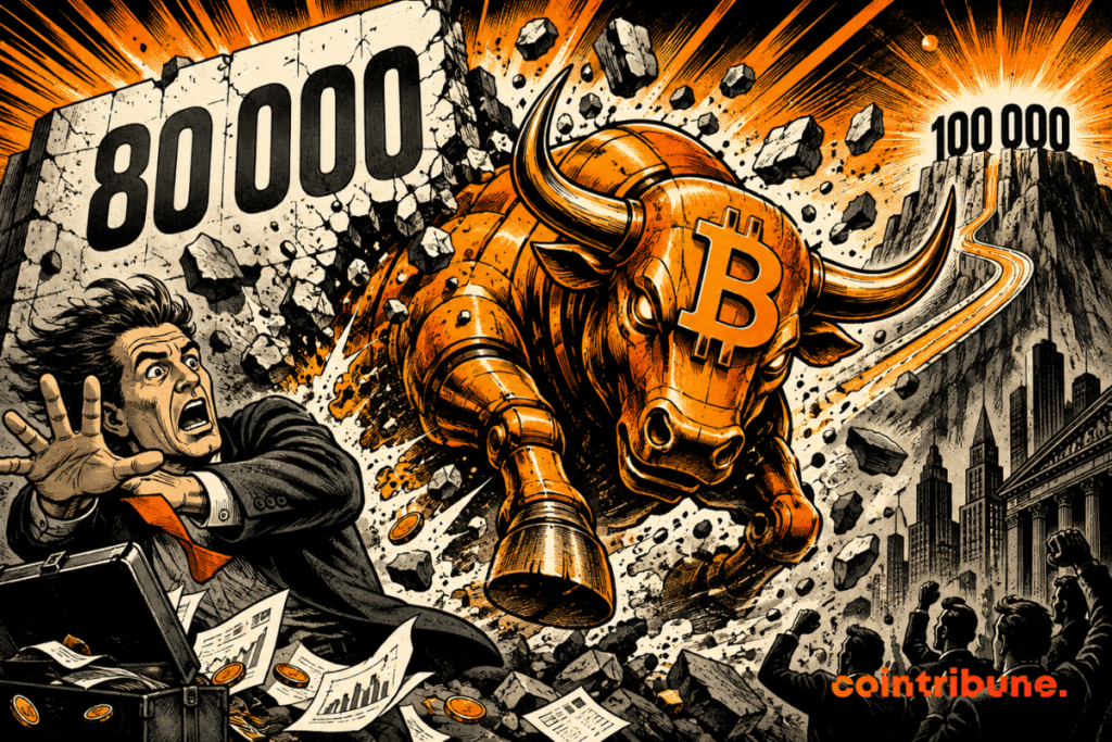 Un taureau Bitcoin pulvérise 80 000 et fonce vers 100 000